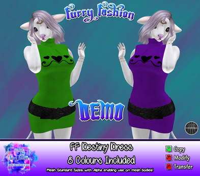 Second Life Marketplace - ~FF~ Destiny Dress DEMO